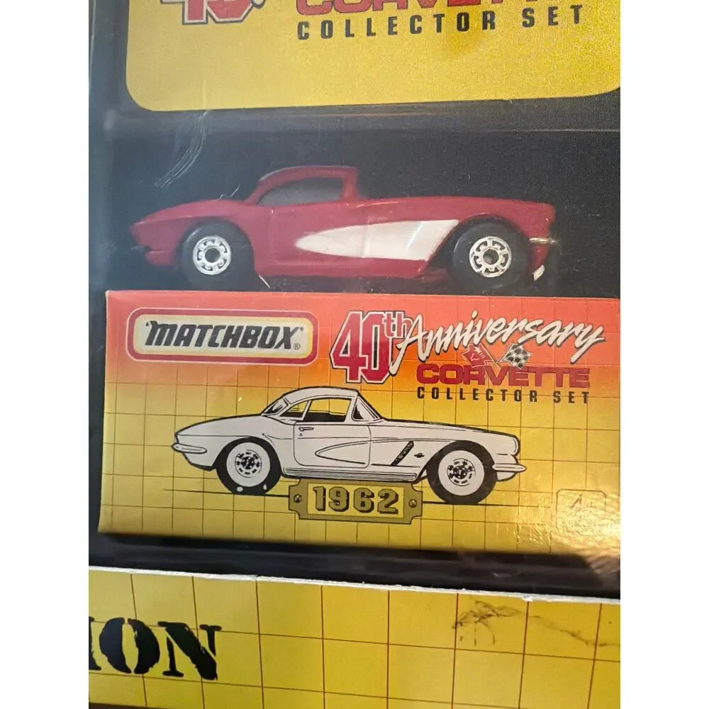 Matchbox 40th Anniversary Corvette Collector Set 5 Diecast Cars Limited Edition